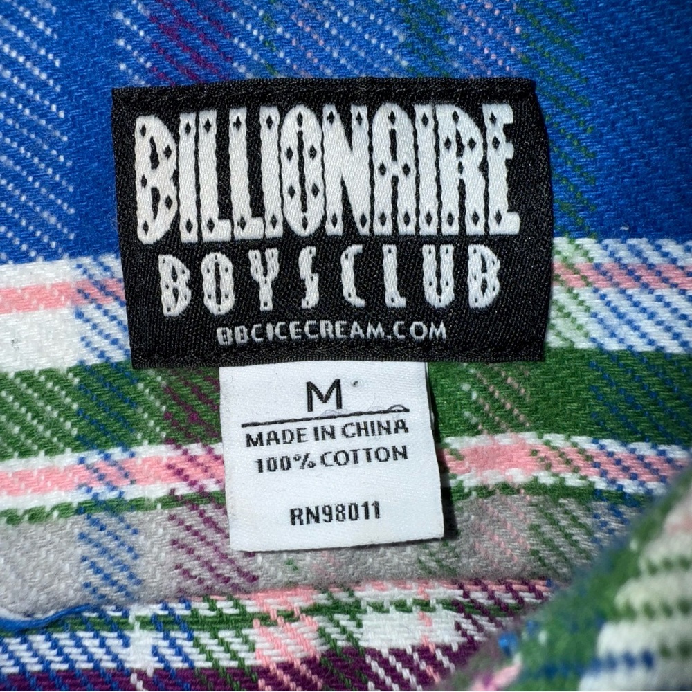 Billionaire Boys Club Shibuya Long Sleeve Woven Turkish Sea Men’s Medium Defect - Picture 6 of 10